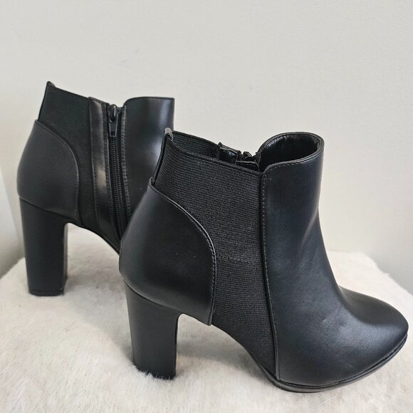 Bottines à talon bloc Kstudio noires - Picture 3 of 7